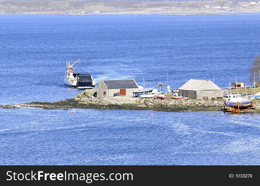 Scottish Highland ferry and terminal