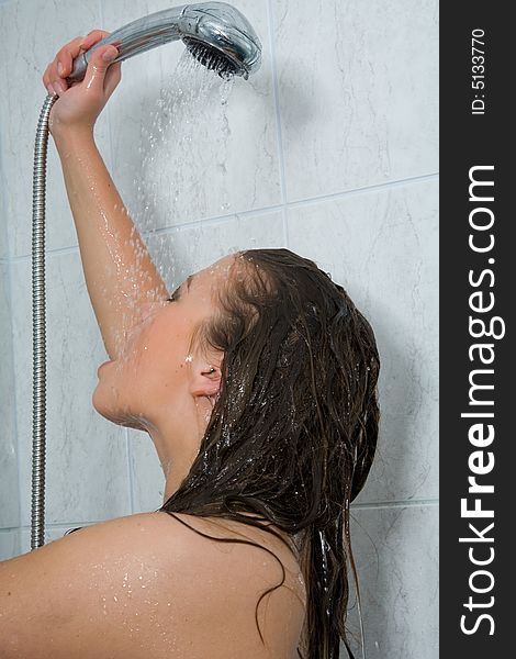 Girl Take Shower