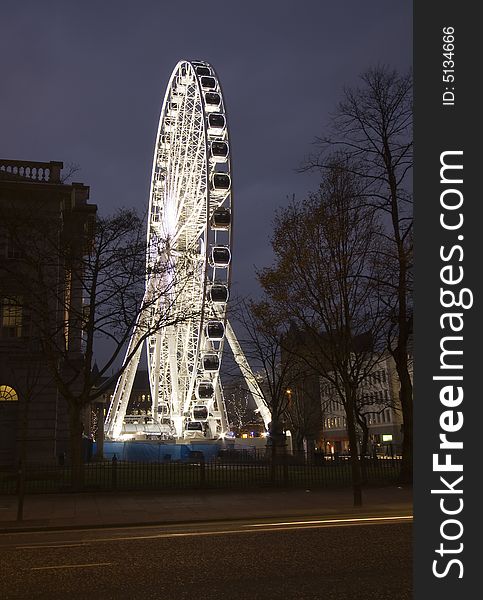 Here is the belfast eye lit up at night. Here is the belfast eye lit up at night