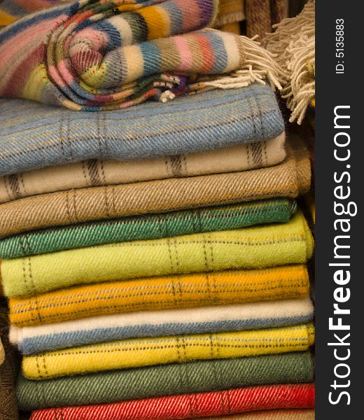 Towel texture. Colorful andbeauty coton towel