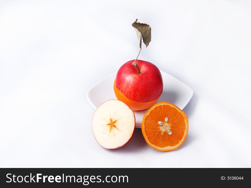 Apple and orange