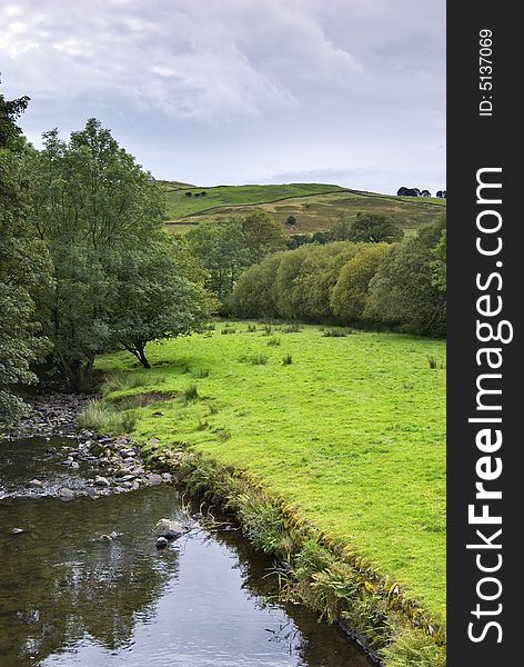 Peaceful river scene in Kentmere