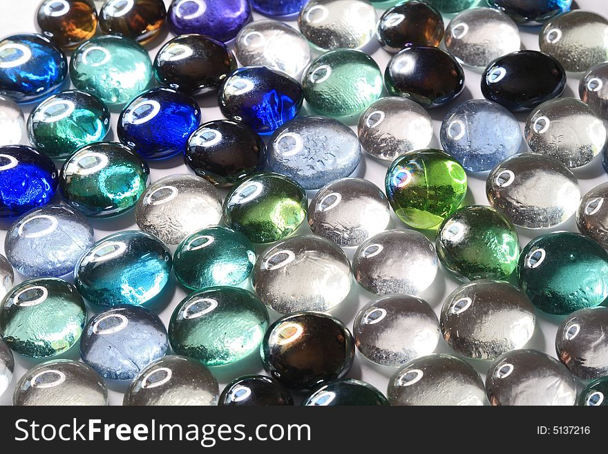 Background from decorative glass stones
