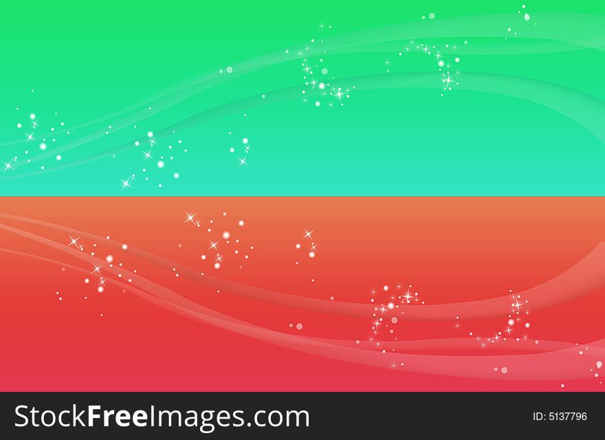 Abstract red and green illustration background. Abstract red and green illustration background