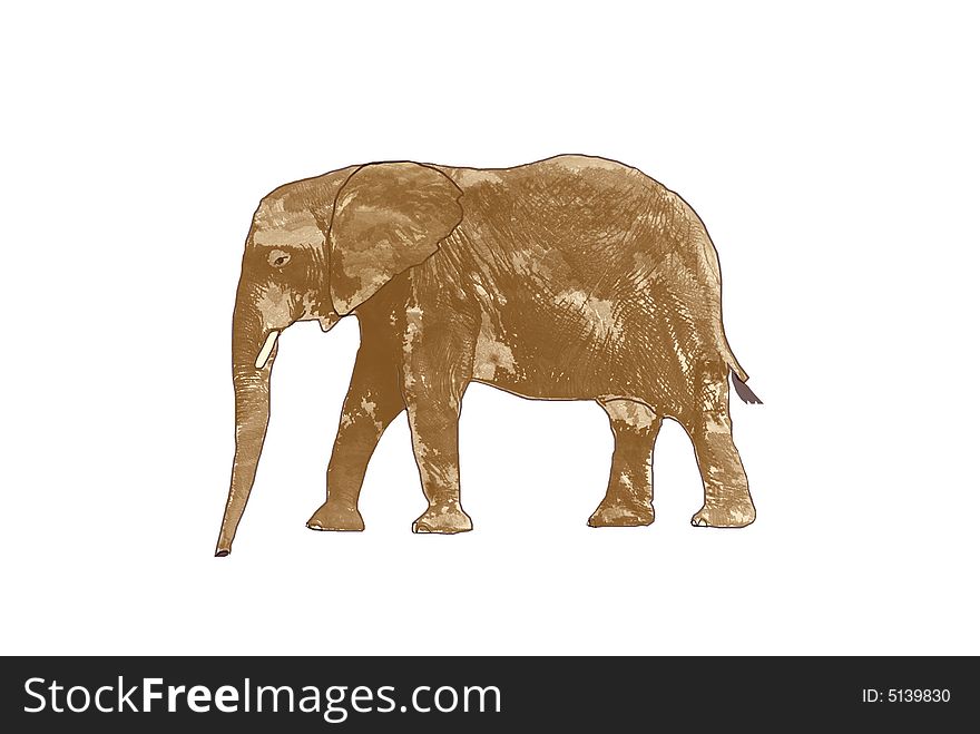 Lone elephant drawing clip art. Lone elephant drawing clip art.