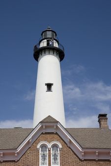 Lighthouse Over Roof Stock Image Lighthouse Over Roof Stock Image
