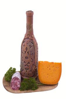 Still-life On A Wooden Hardboard Royalty Free Stock Image Still-life On A Wooden Hardboard Royalty Free Stock Image