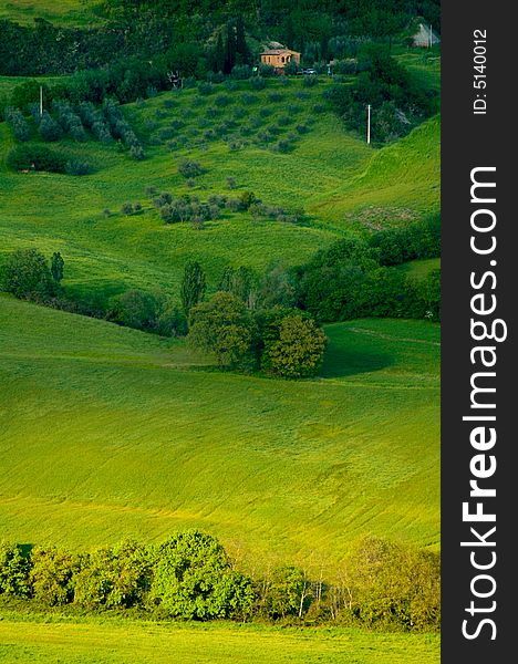 Rural countryside landscape in Tuscany region of Italy. Rural countryside landscape in Tuscany region of Italy.