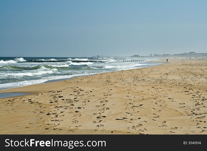 Sun sea and sand on the jersey shore. Sun sea and sand on the jersey shore