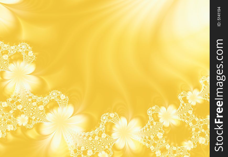 Background with garland.Fractal image.