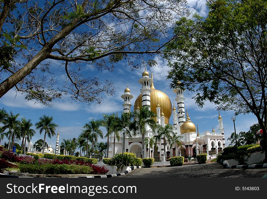 Ubudiah Mosque in Perak, The Golden Mosque.