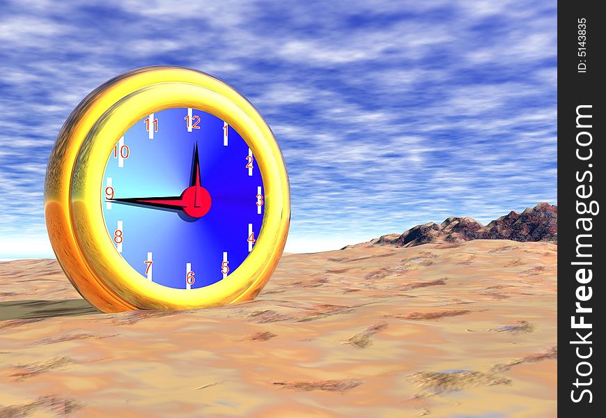 Clock in the desert a collge composition. Clock in the desert a collge composition