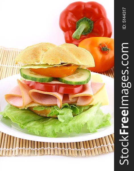 Good sandwich with fresh salad