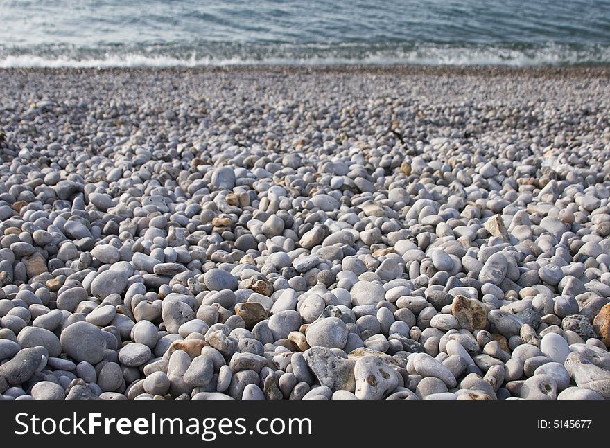 Small Stones On The Beach