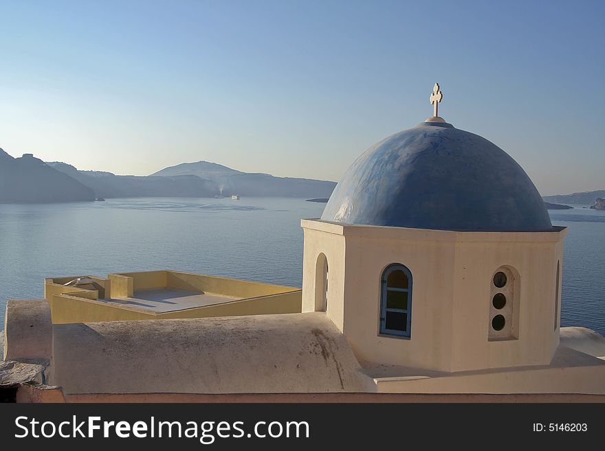 Greek churches in a beautiful island. Greek churches in a beautiful island