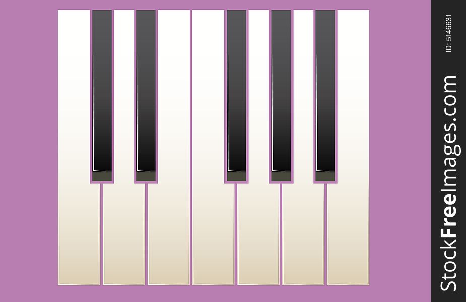 The piano. a vector illustration. The piano. a vector illustration.