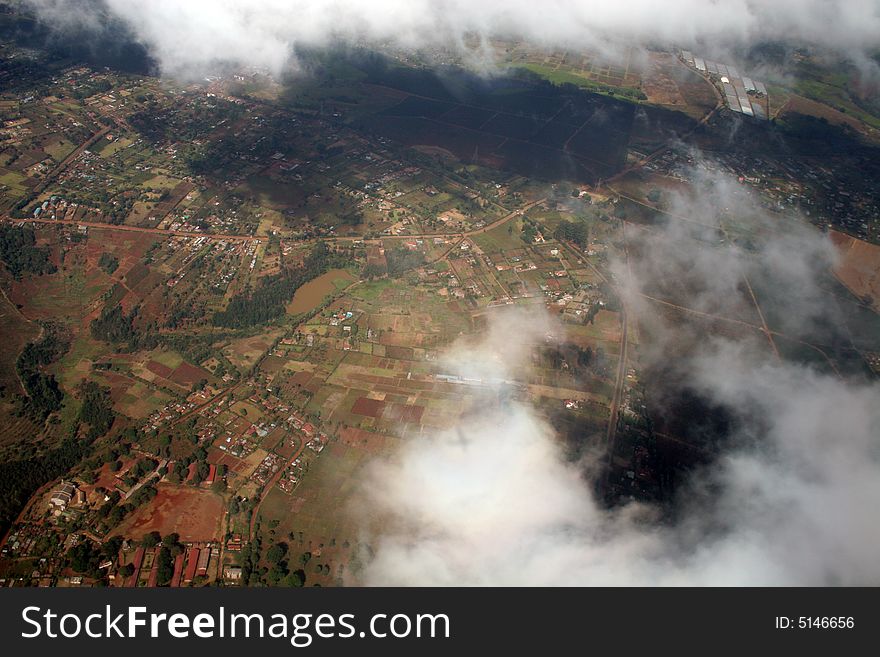 Lanscape from the air, On the way to Samburu National reserve, East Kenya, Africa. Lanscape from the air, On the way to Samburu National reserve, East Kenya, Africa