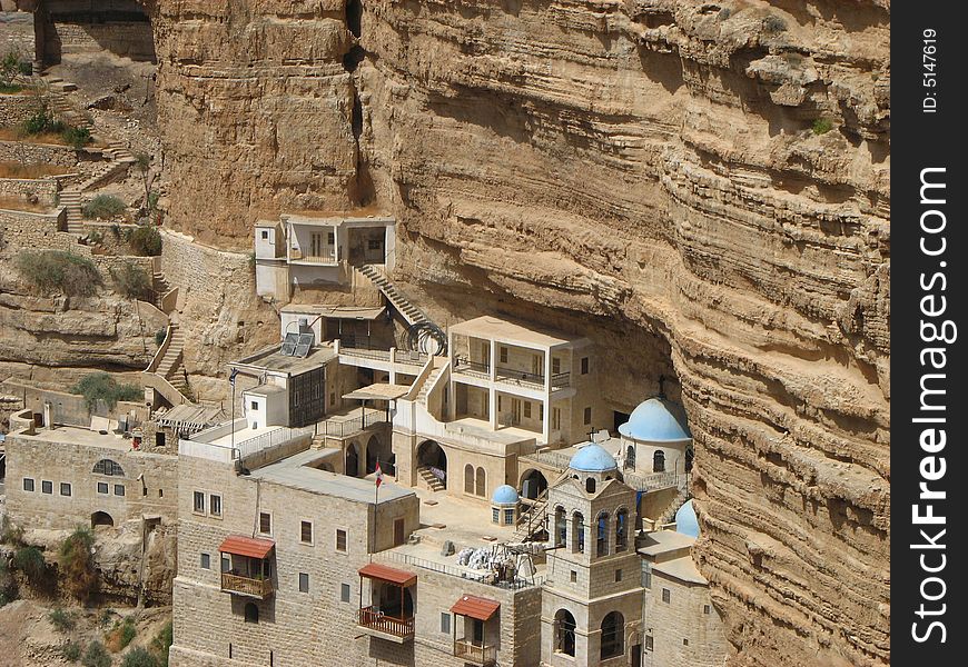 St. george monesrty in yehuda's desert israel. St. george monesrty in yehuda's desert israel