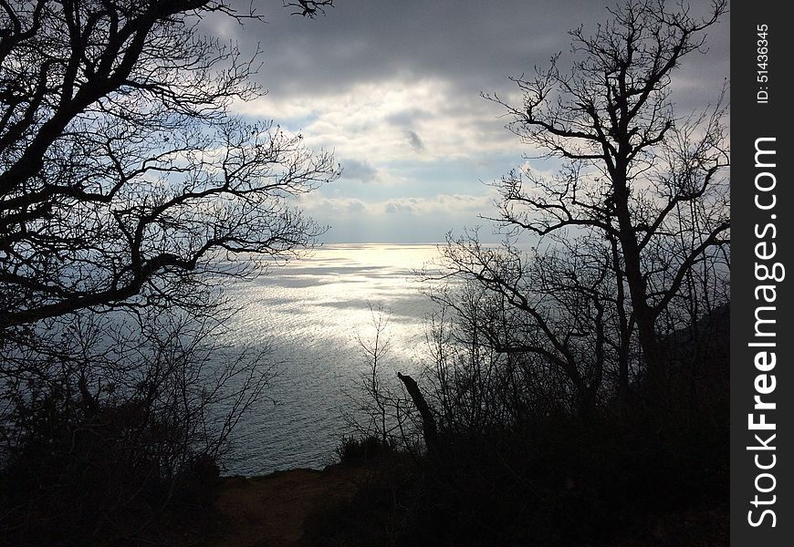 Crimea, hills, sky. Crimea, hills, sky