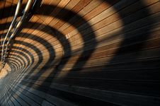 Converging Lines And Shadows Royalty Free Stock Image