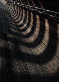 Converging Lines And Shadows Royalty Free Stock Image