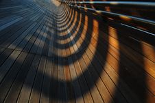Converging Lines And Shadows Royalty Free Stock Images