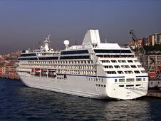 Cruiseship In Turkey Stock Photography Cruiseship In Turkey Stock Photography