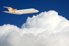 A Plane In The Sky Stock Photos A Plane In The Sky Stock Photos