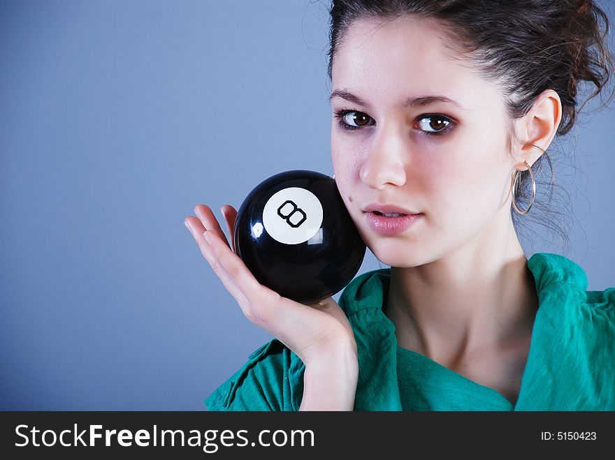 Beauty Woman With Ball