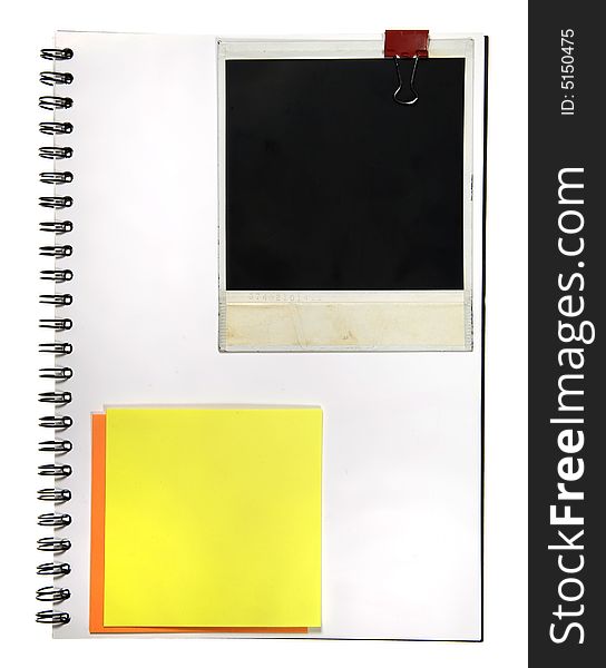 Notepad With Memo And Camera Frame