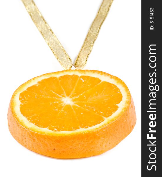 Medal from a  juicy orange.