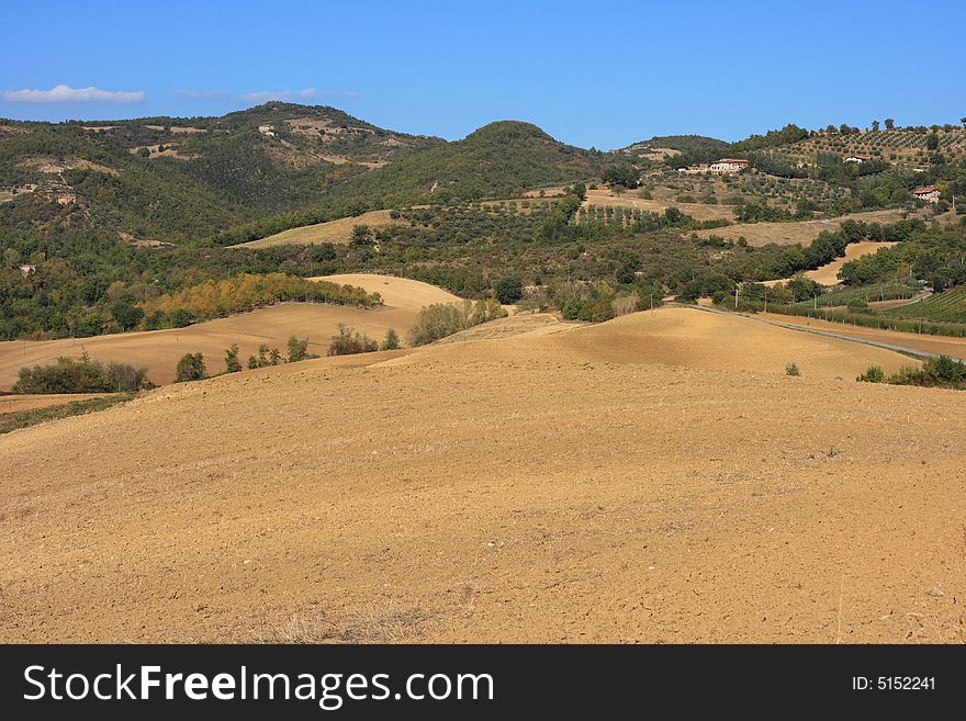 Hills of umbria in Italy. Hills of umbria in Italy