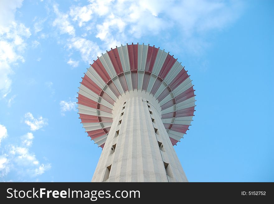 A water tower near Budapest in Csepel city. A water tower near Budapest in Csepel city