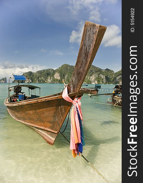 Longtail boat at Koh Phi Phi, Thailand