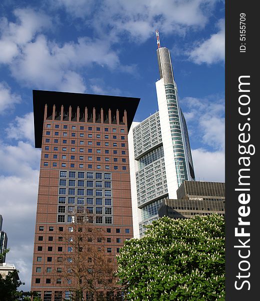 High building at Frankfurt city. High building at Frankfurt city.