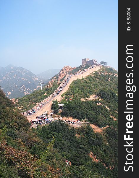 Famous Great Wall And People