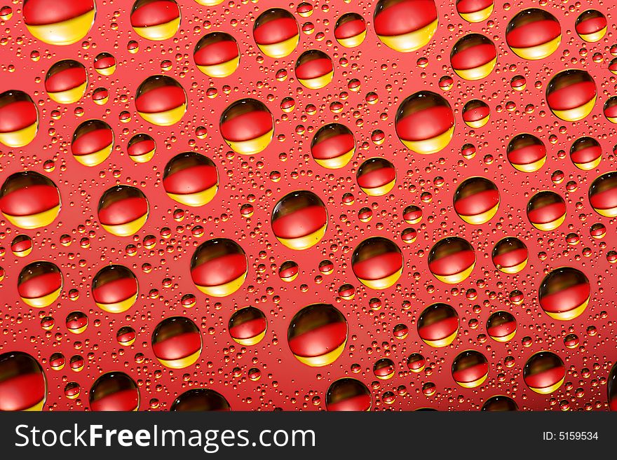 Three colored bubbles abstract photographic background