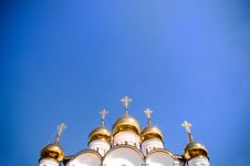 Golden Church Domes Stock Image Golden Church Domes Stock Image
