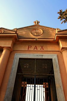 Cementery Entrance, Christianity Royalty Free Stock Photos Cementery Entrance, Christianity Royalty Free Stock Photos