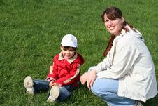 Little Girl With Her Mother Stock Images Little Girl With Her Mother Stock Images