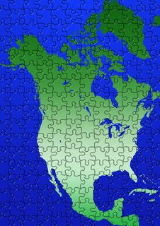 Puzzle North America Map Illustration Stock Image Puzzle North America Map Illustration Stock Image