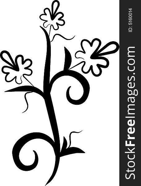 Floral design tattoo for your design