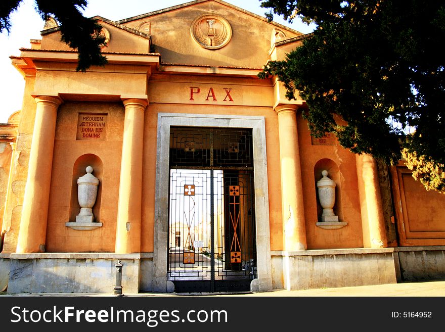 Pax, Cemetery Entrance Facade