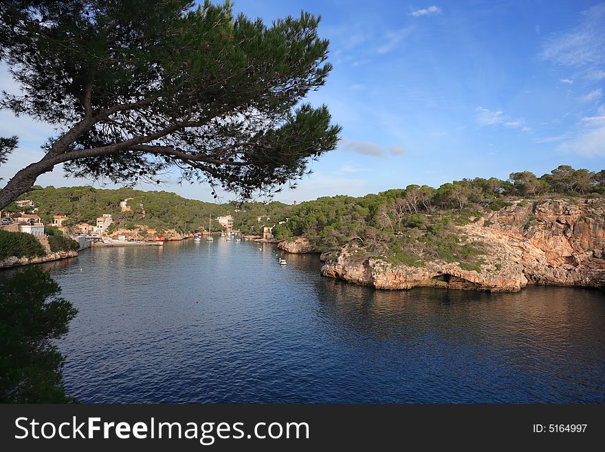 Mediterranean coast at majorca, balearic islands