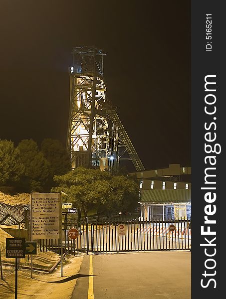 No 5 shaft East Driefontein, Gold Mine Carletonville. A mine belonging to the Goldfields group. One of the numerous mines in the Carletonville area