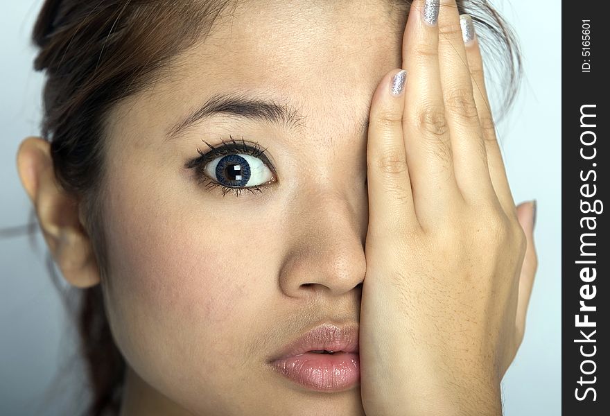 Young Asian Woman- face expression