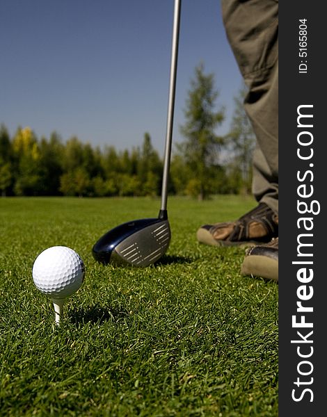 Golf theme - balls in grass