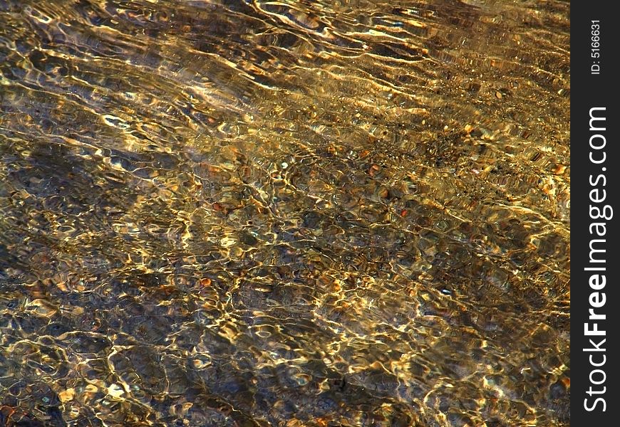 Reflection of stones in water. Reflection of stones in water