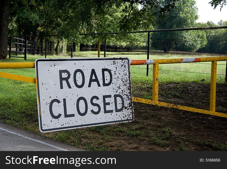 Road Closed Sign