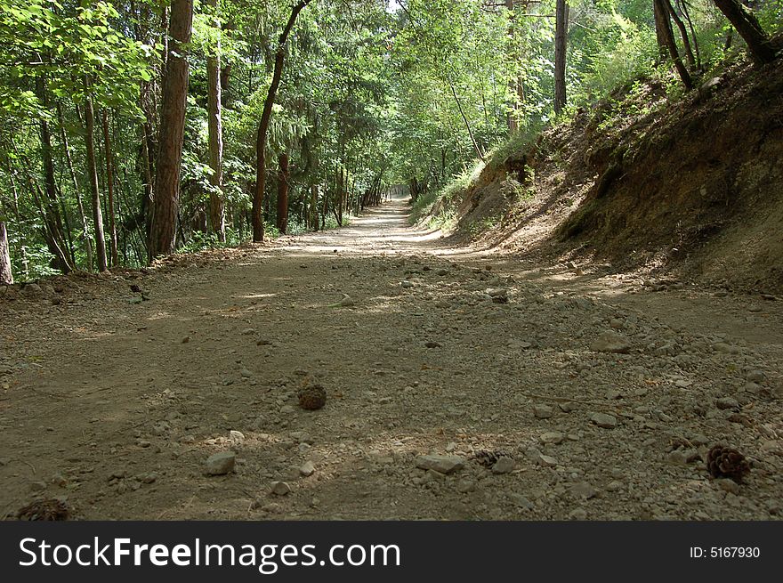 A small path in the mountain. Only go up in the silence. Silence is golden!. A small path in the mountain. Only go up in the silence. Silence is golden!